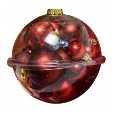 Χριστουγεννιάτικες Μπάλες Κόκκινες - Σετ 20 τεμ. (15cm)